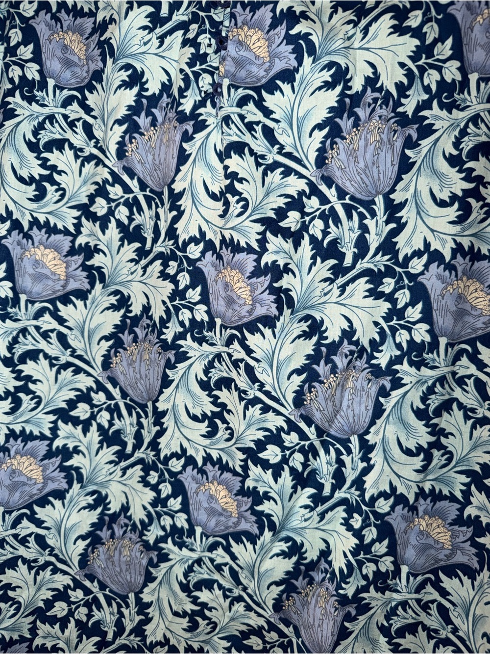 Hyacinth House Dresses | Multi Blue Leafy Floral Mimi Midi Dress - Picture 3 of 8